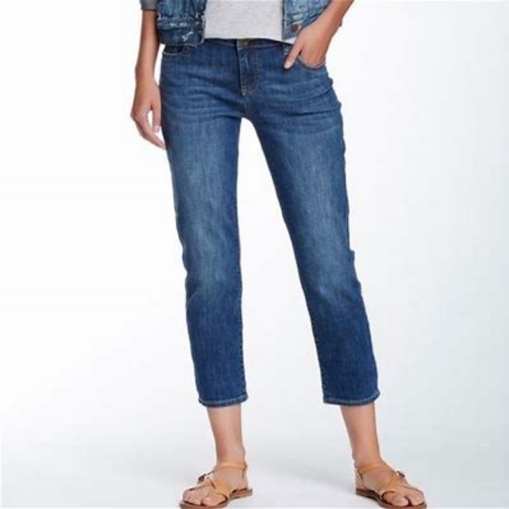 Kut from the Kloth Women's Cropped Blue Jeans
